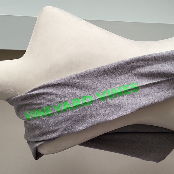 Vineyard‎ Vines Women Long Sleeve Graphic Pocket Tee Shirt Top Gray Medium New - Picture 9 of 9